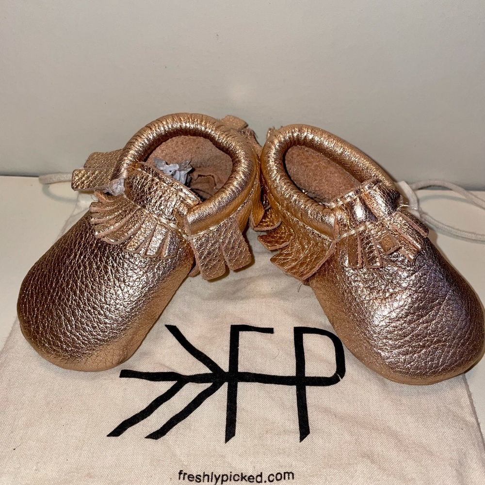 Freshly Picked - Rose Gold Moccasins